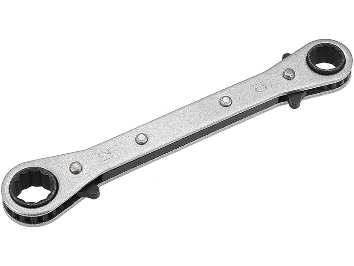 Llave de carraca reversible de 10 mm x 12 mm con doble extremo en acero cromo vanadio CHABERLU