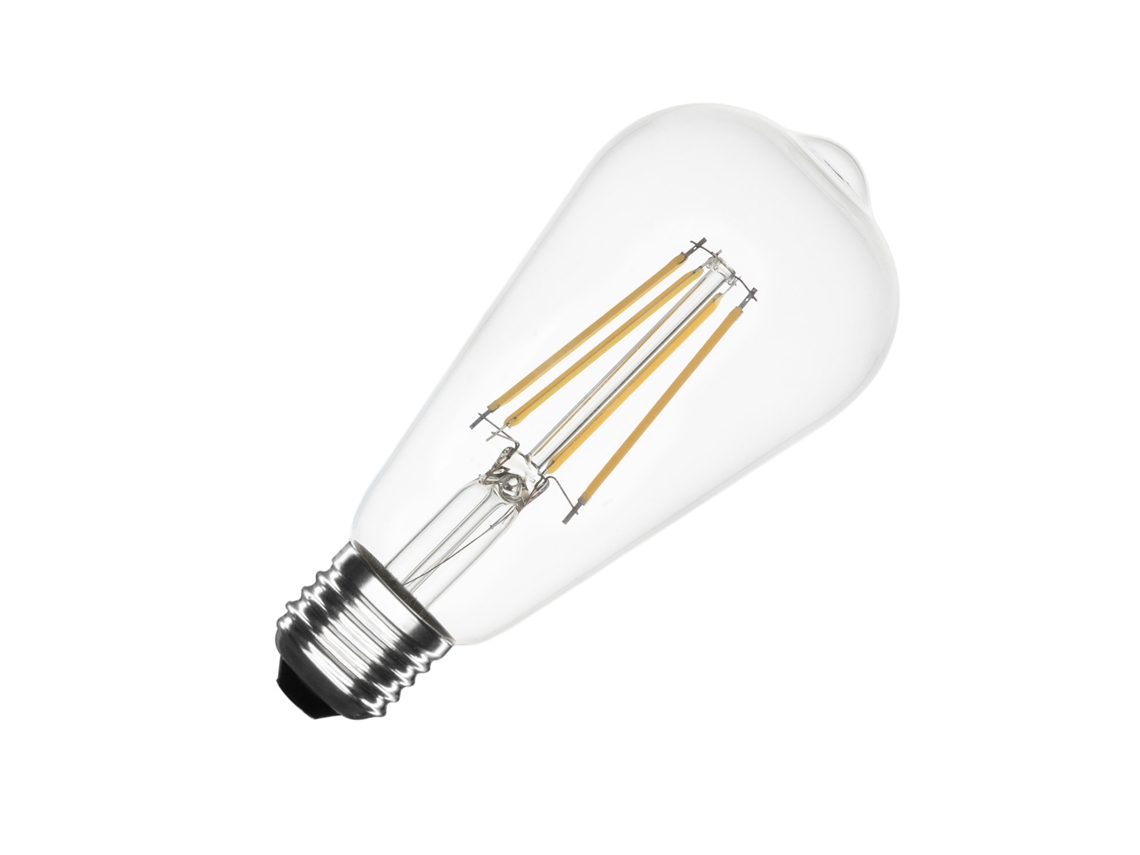 Bombilla LED de filamento regulable E27 8W 1055LM St64 sin parpadeo 4000K blanco neutro Ledkia