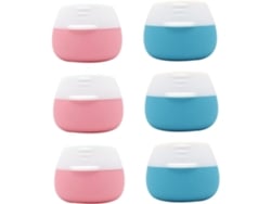 Frascos De Silicona Para Cremas, 6 Unidades, Envases Reutilizables Para Cosméticos Y Accesorios De Viaje.