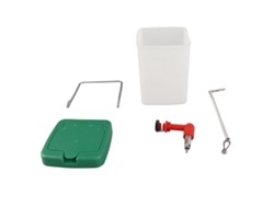 Bebedero Colgante De Acero Inoxidable De 600 Ml Con Tetina Para Pollos, A Prueba De Fugas, Para Avicultura.