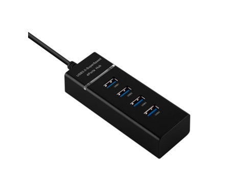 Hub CADORABO Iphone 13 (USB 3.0 - 4 Puertas - Negro)