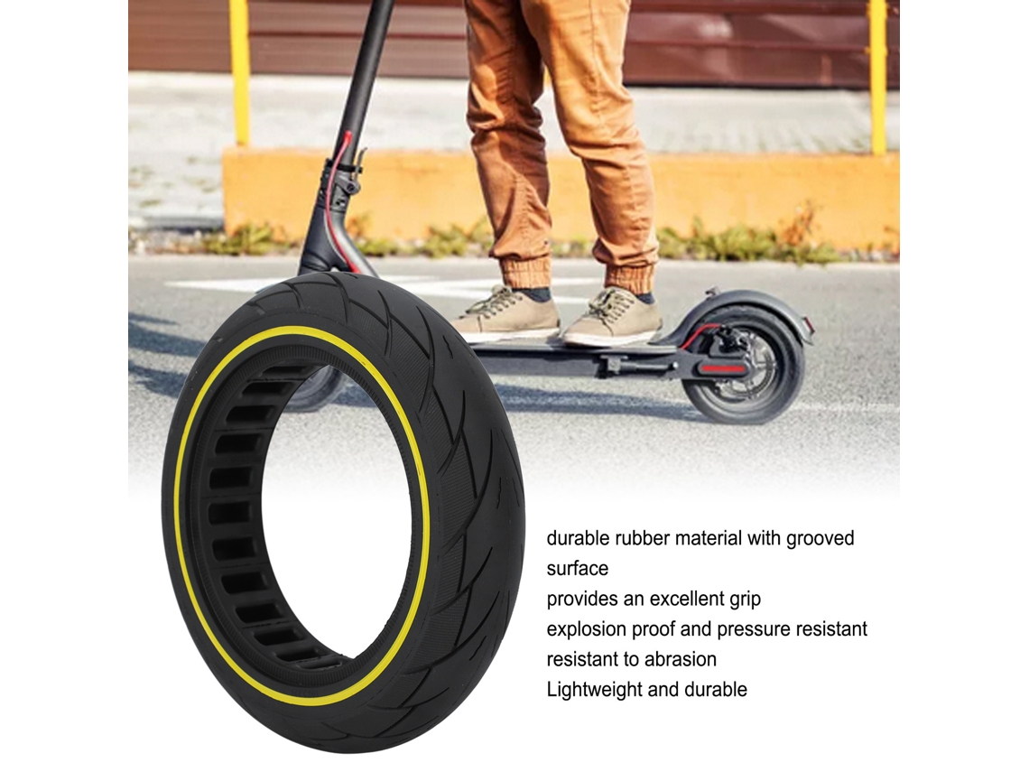 Neumático Para Patinete Eléctrico 10x2.125, Neumático Macizo Con Diseño De Panal Para Ninebot Max G30 (reemplazo Delantero Y Trasero).