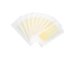 2026 - 10 unidades de tiras de cera depilatória para pernas, corpo e rosto, papel depilatório (amarelo)
