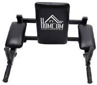 Barra De Dominada homcom negro con brazos ajustables 70x48x5363cm musculacion para flexiones en casa elevaciones b10121 capacidad 120 83x40x46.5cm