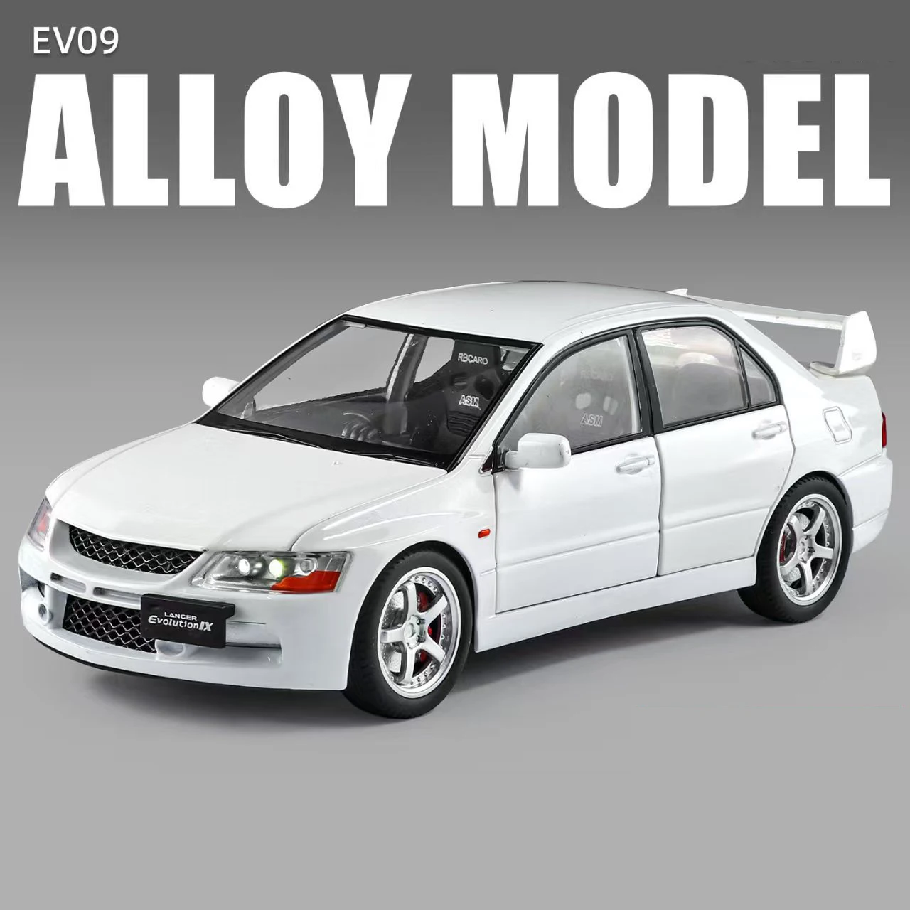 (blanco) Coche De Juguete A Escala 1:24, Fabricado En Aleación De Metal Fundido A Presión.