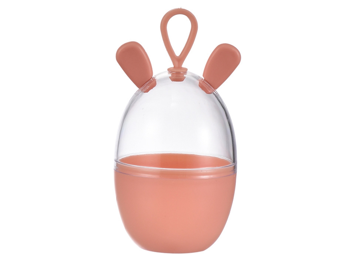 Porta Esponja De Maquiagem Com Corda Caixa De Sustentação De Desenho Animado Rosa Em Plástico Leve E Higiênico