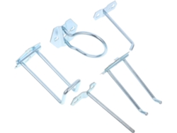5piezas Accesorios Tablero Perforado Gancho Metal Estante