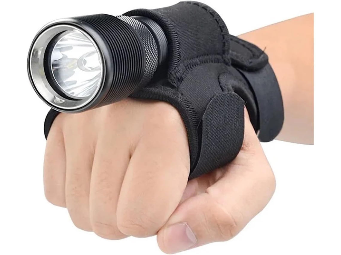 Gants De Plongée En Nylon Con Lampe Torche, Équipement Photography Sous-marine La Chasse, Les
