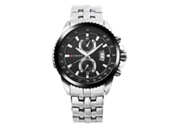 Reloj De Pulsera Para Hombres Hannah Martin Con Movimiento De Cuarzo (carcasa Blanca Dial Negro)