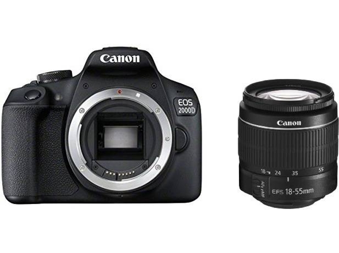 Kit Cámara Réflex CANON EOS 2000D EF-S 18-55mm F3.5-5.6 III