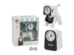 Mini reloj despertador robot de mano para niños con transformación GOKOCO