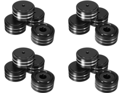 16 Soportes De Aluminio De 40 X 20 Mm Para Altavoces De Amplificadores Hifi