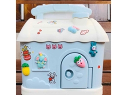 Ats-hucha De Cerdo Azul Con 1 Pegatsina Y 5 Accesorios, Hucha Infantil Para Niñas, Diseño Cartoon