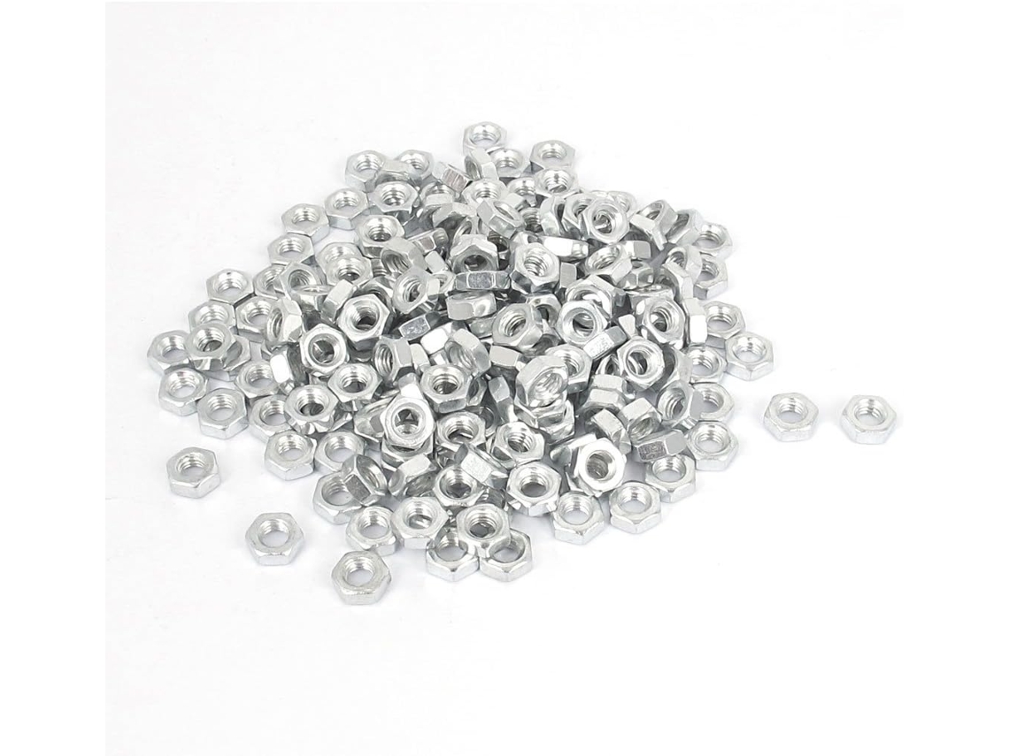 200 tornillos de máquina M4 con tuerca hexagonal DIN 934 CHABERLU