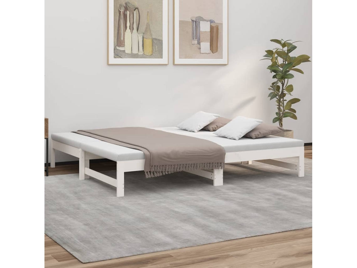 Sofá Cama De Matrimonio Adultos Extraíble Lovely Home Blanco (75x190)