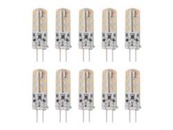 2026-10pcs Bombilla Led G4 1.5w Dc12v Blanco Cálido 3000k 110lm Para Iluminación De Armarios Y Patio
