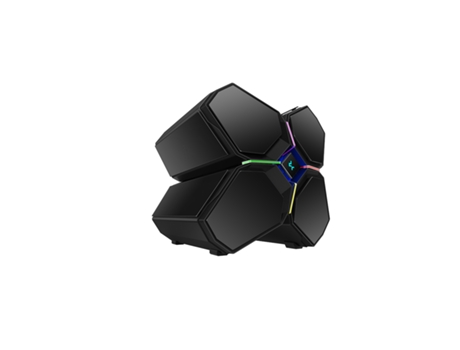 Caja de PC DEEPCOOL Quadstellar Infinity Cube Negro