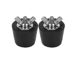 2 tapones de expansión de acero inoxidable para invernar piscinas, de goma, para tubos de piscina, accesorios de invernaje de 32 mm/1,3 pulgadas.