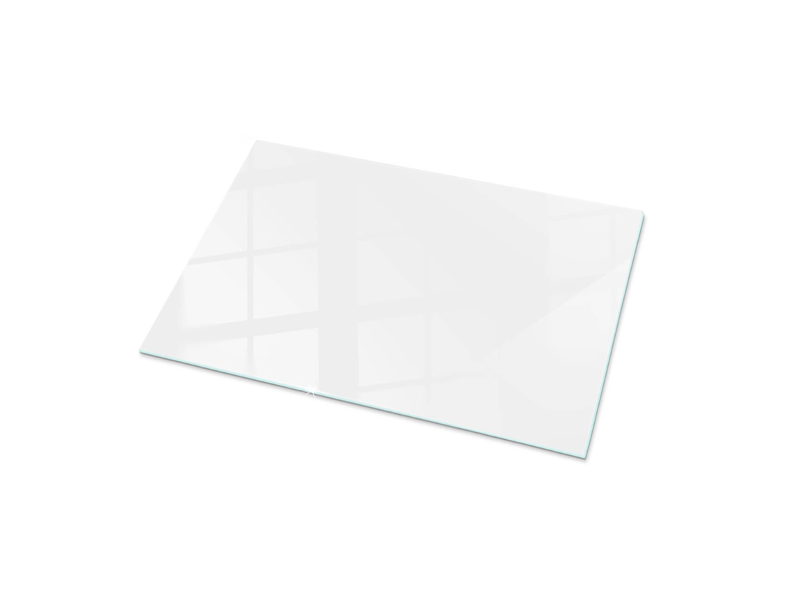 Espejo de sobremesa rectangular de cristal (100 x 70 cm - Blanco liso - Blanco)