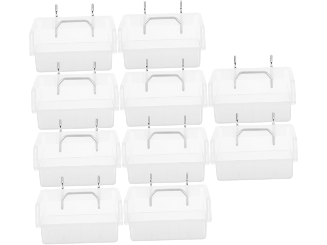 Juego de 10 cajas organizadoras para paneles perforados, estantes de cajones y mesas de plástico. SFUSHOS