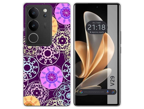 Funda Diseño Radial para Vivo V29 5G TUMUNDOSMARTPHONE Silicona Multicolor