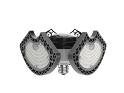 Bombillas LED para garaje 2026, 50 W, deformables, 6000 lm, CRI80, con 3 paneles ajustables, casquillo E26, para taller y almacén.