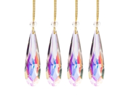 Guirnaldas de cristal brillante para atrapasoles, que realzan la luz natural con efectos de arcoíris.