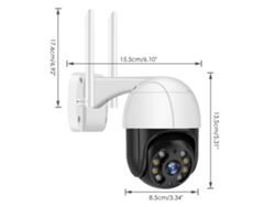 Cámara de seguridad PTZ inalámbrica para exteriores 1080p para uso doméstico