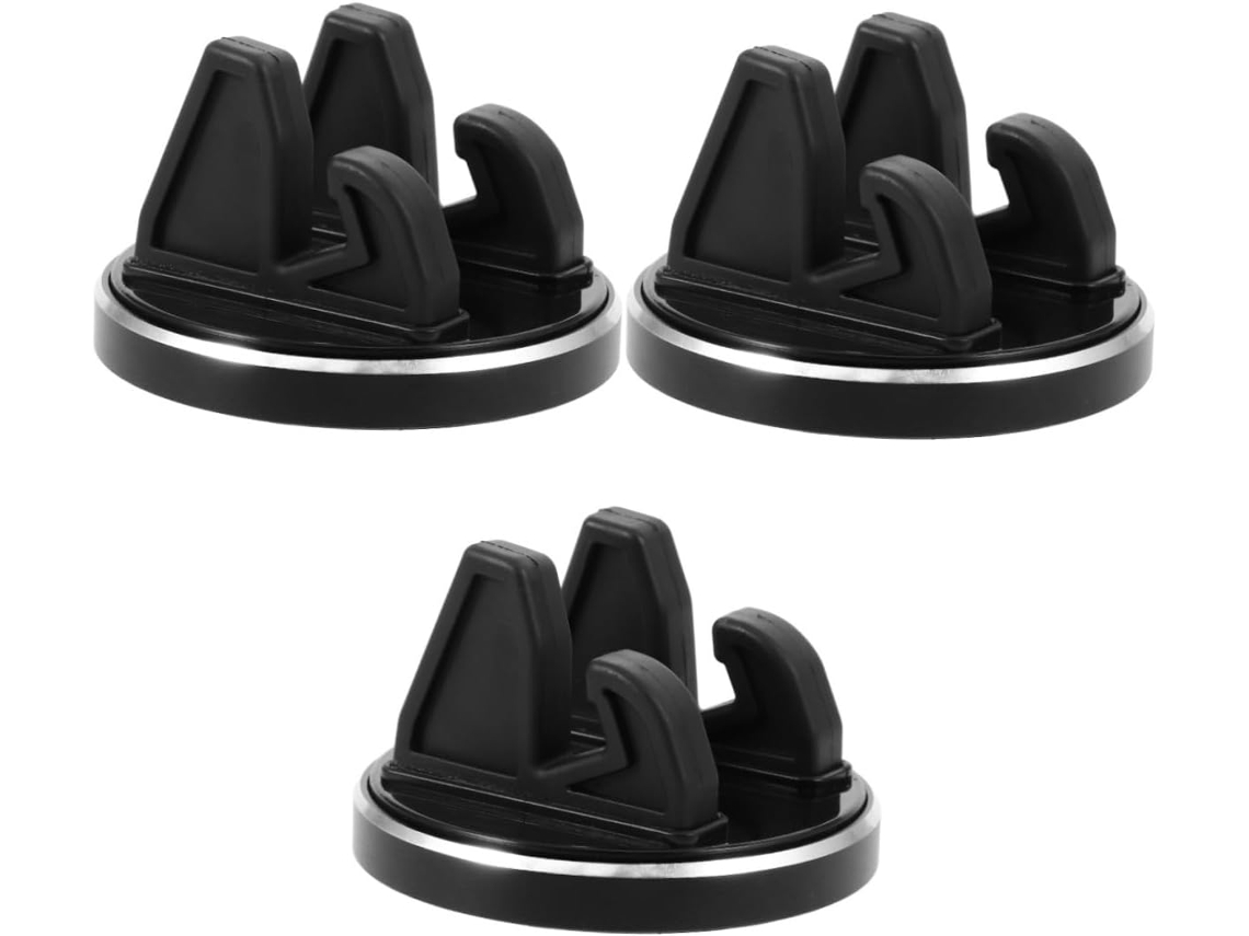 Soporte Giratorio De 360° Para Teléfono Móvil De Coche, De Silicona, Con Abrazadera De 3 Piezas.