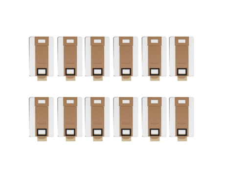 Pacote com 12 sacos de vácuo para roborock s7 t7s t7s plus limpador de saco de pó