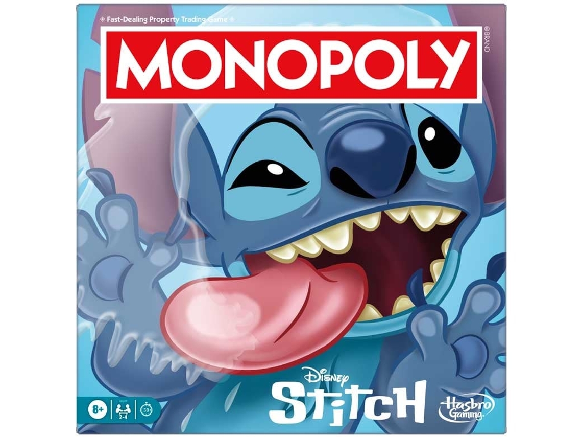 Juego de mesa Monopoly de Hasbro, Edición Stitch, Clásicos Disney