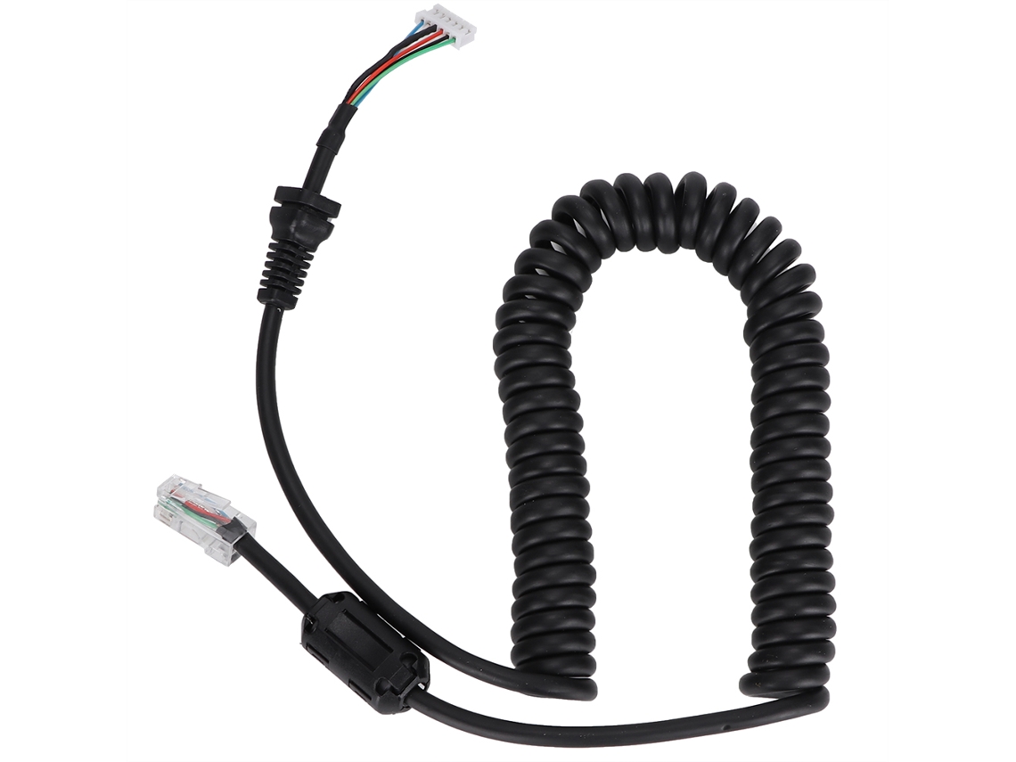 Cable De Micrófono De Mano De 6 Pines Actualizado Para Yaesu Con Accesorios De Anillo Magnético