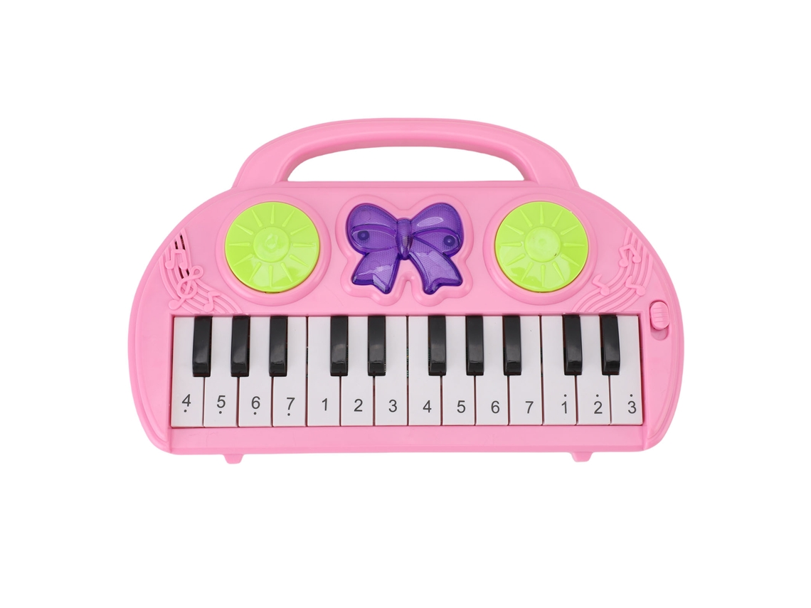 Piano De Juguete Para Niños, 14 Teclas, Educativo, Multifuncional, Musical, Rosa.