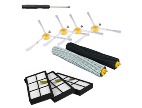 Para Irobot Roomba 980 990 900 896 886 870 865 800 Kit de accesorios filtros Hepa Kit de piezas de repuesto de cepillos