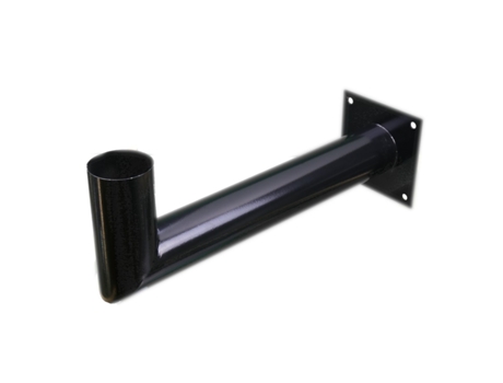 Poste de Pared de Acero Inoxidable Negro para Farola Solar UFO
