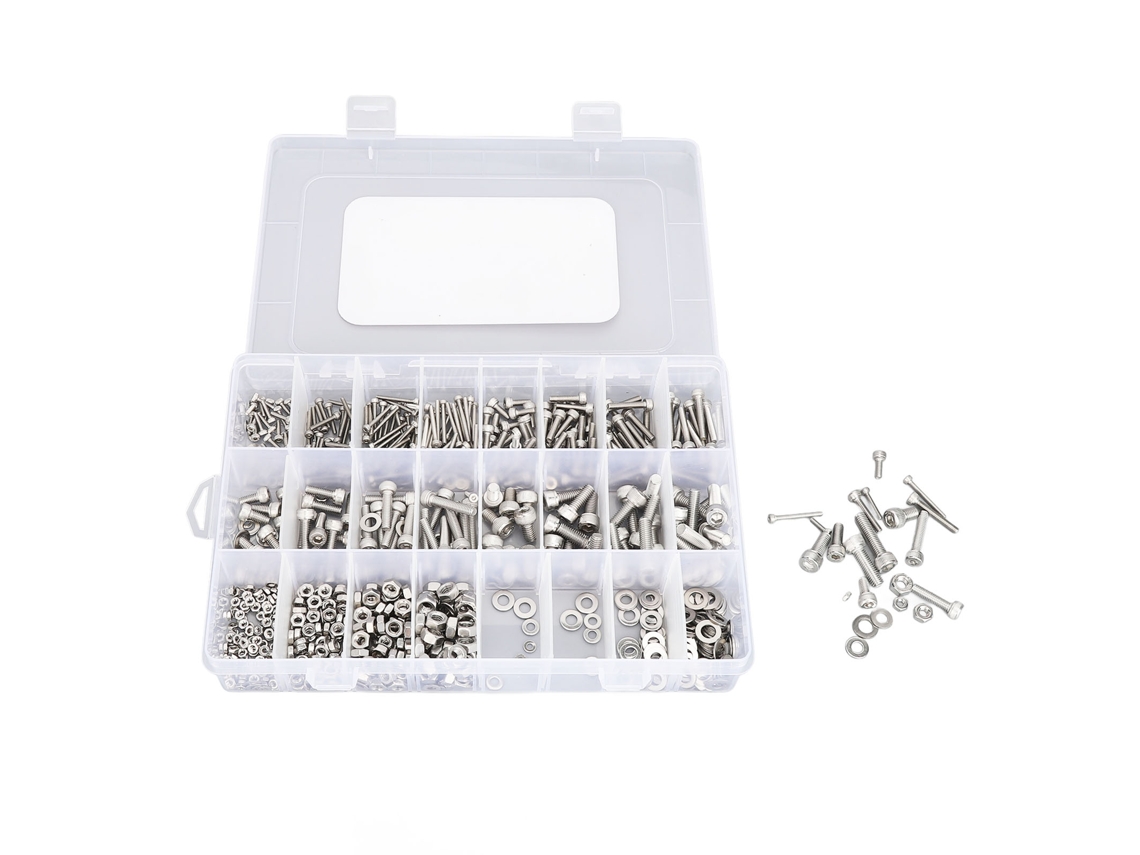 Kit de tornillos de acero inoxidable M2 M3 M4 M5 (880 piezas)