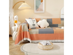 Funda de asiento de sofá antideslizante Protector de cojín de sofá -Patrón 8-180x180cm LUUCOZK