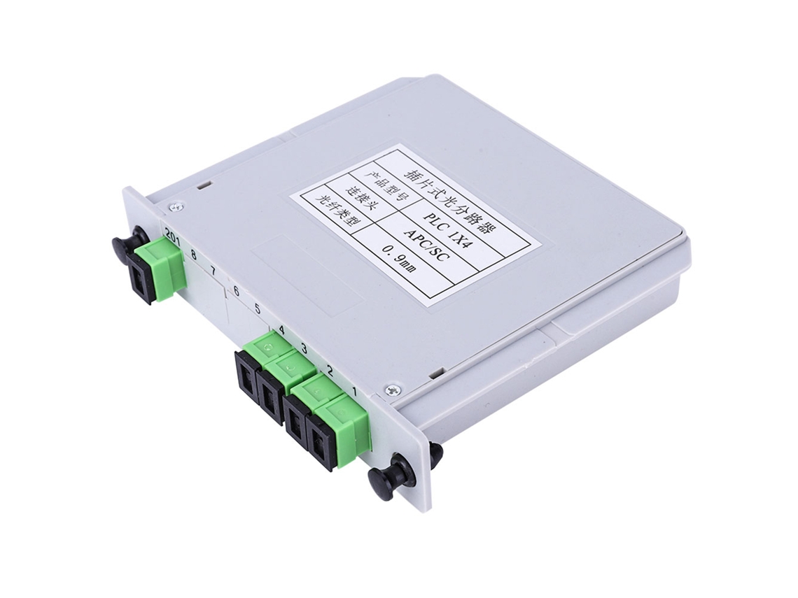 Divisor Óptico Plc De Hoja 1x4 Modo Simplex Sc Apc Módulo De Fibra Óptica