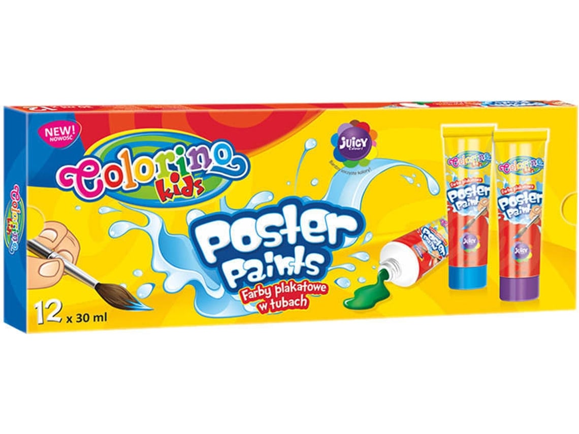 Juego Criativo COLORINO Tinta 12 Colores Tubo 30 ml (Edad Mínima: 3 Años)