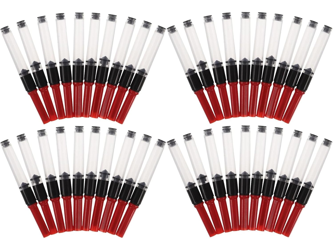 Paquete De 100 Aplicadores De Tinta Para Plumas Estilográficas, Convertidores De Recarga Y Accesorios.