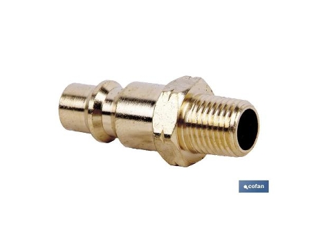 Conector aire macho 3/8 gran caudal