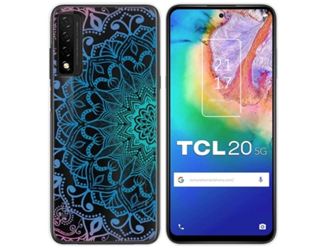 Carcasa TCL 20 5G TUMUNDOSMARTPHONE Dibujos Transparente Multicolor