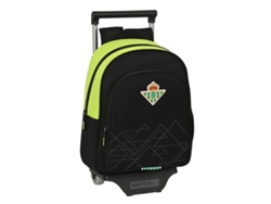Mochila Escolar con Ruedas Real Betis Balompié Negro Lima 28 x 34 x 10 cm
