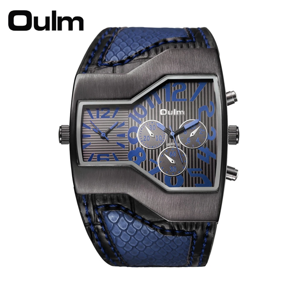 Reloj de cuarzo militar de lujo para hombre MDUG (azul)