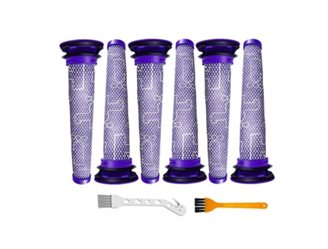 8pcs pré-filtros hepa para aspiradores sem fio dyson v8 e v7