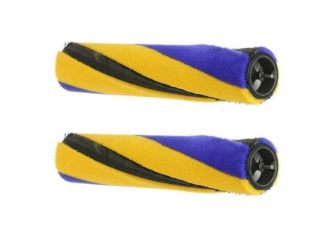 2x Slim Fluffy Soft Roller Brush Bar For V12 V15 Sv16 Sv22 Vacuum Cleaner Spare Part No. 971634-01 Yellow+blue