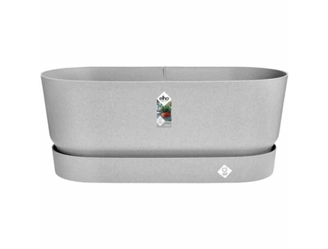 Jardinera Elho Gris 60 cm Plástico Ovalada