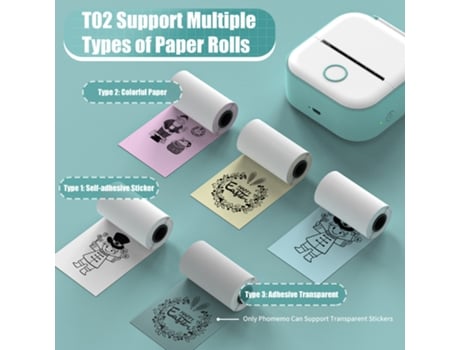 Mini impresora fotográfica portátil inteligente, impresión térmica sin cartuchos de tinta, conexión Bluetooth HHZ