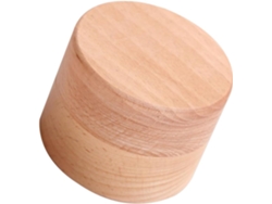 Redonda Madera Portátil Anillos Ideal Bodas Ocasiones Especiales Elegante Joyero Fácil Transportar Moderno
