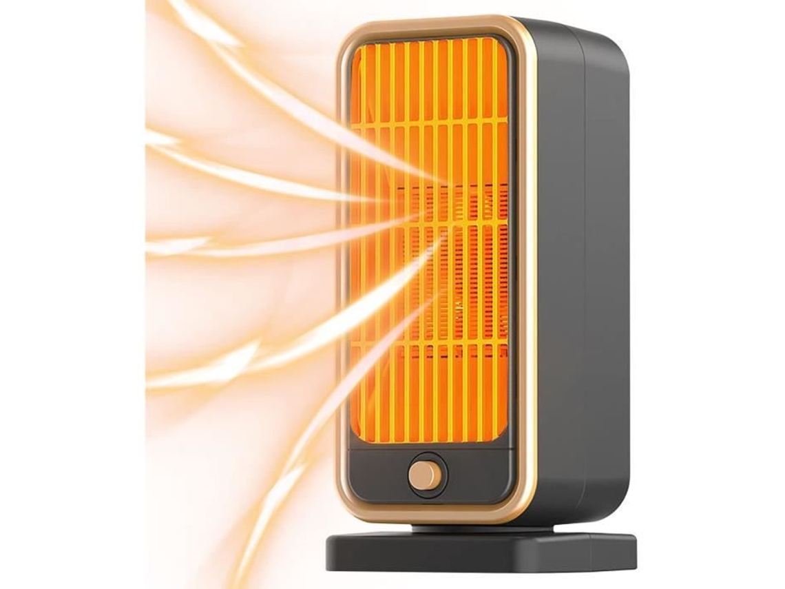 Calentador de ventilador de cerámica, Mini calentador auxiliar silencioso, radiador eléctrico móvil, calentador eléctrico de 500W 302